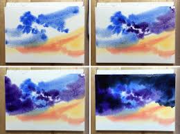 Starry Night Painting Using Easy Watercolor Techniques To Paint Galaxies