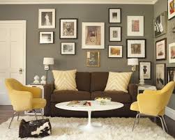 Simple Details Freshen Up Your Old Brown Sofa Brown Couch Living Room Yellow Living Room Living Room Grey