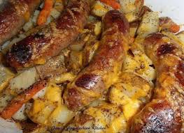 Cheesy Italian Sausage Potato Bake Recipe Recipe Sausage And Potato Bake Italian Sausage Recipes Sausage Dishes