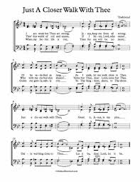 Free Choir Sheet Music Just A Closer Walk With Thee Hymn Sheet Music Hymn Music Hymns Lyrics