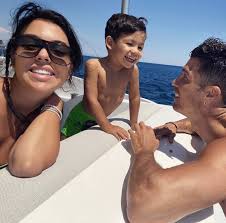 Georgina rodriguez | джорджина родригес. Cristiano Ronaldo Georgina Rodriguez And Son Mateo Ronaldo Enjoy Their Time On Their Yacht Photogallery