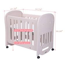 Baby cribs for small spaces. Amazon Com Joymor Baby Bed Crib With 2 Mattress Easily Converts To Playard Or Rocking Crib Portable And Easy Assembly Cream Grey Baby