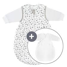 Dieser schöne baby schlafsack lädt zu süßen träumen ein. Coconette 2 Tlg Schlafsack Set Circle Weiss Grau Gr 62 68 Babyartikel De