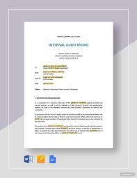 Internal Audit Memo Template Word Doc Google Docs Apple Mac Pages Memo Template Business Memo Internal Audit