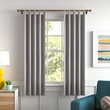 These blackout thermal curtains are ideal for use in the bedroom. Wayfair Basics Solid Blackout Thermal Tab Top Single Curtain Panel Reviews Wayfair