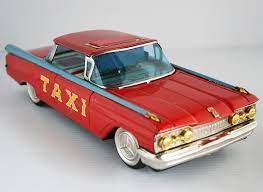 Ichiko Japan 50 S Oldsmobile 1959 Taxi Friction 13 Inches 33 Cm Tin Toys Toys Toy Car