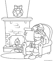 Start by scrolling to the bottom of the post, under the terms of use, and click on the text link that says >> download <<. Santa Checking His List Christmas Coloring Pages Printable