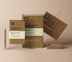 Kraft Stationery Mockup Set Free Psd Templates Stationery Mockup Psd Template Free Minimal Logo Design