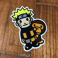 Background stiker pernikahan naruto : Pop Culture Luggage Laptop Misc Sticker Bape Bathing Ape Japanese Anime Naruto Ninja Collaboration Fashion Hobbies Toys Stationery Craft Art Prints On Carousell