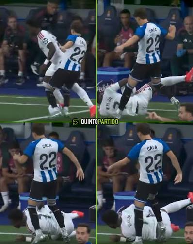 Y ESA PATADA? El partido entre Espanyol y Real Madrid ya comenzó a subir de  temperatura y Vinícius volvió a ser protagonista de una acción polémica.  Pero esta vez fue el brasileño