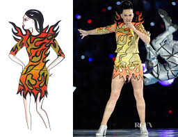 Perry sang teenage dream with some anthropomorphic beach balls. Katy Perry In Jeremy Scott Moschino Super Bowl Xlix Halftime Show Red Carpet Fashion Awards