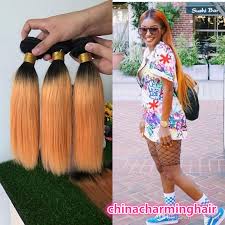 The hair is really powerful and i like the way you handled the lace. Dark Roots Ombre Black And Orange Hair Extensions 1b Orange Two Tone Human Hair Weaving Silk Straight Ombre Hair Weaving Bundles Black Hair Weaves Hair Weaves For Black Women From Lovelyhair 98 94