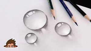 How To Draw Water Drops | Easy Pencil Drawing For Beginners - Youtube