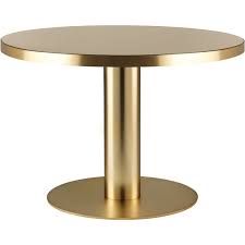 Gubi 2 0 Brass Dining Table 43 In 2020 Brass Dining Table Dining Table Marble Gubi Table
