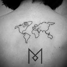 Modèle decriture de phrase en tatouage , graphicaderme. Le Top Des Tatouages Carte Du Monde