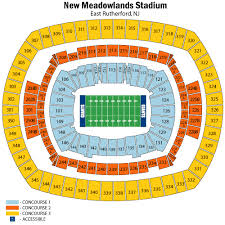 Metlife Stadium Seating Chart Views And Reviews New York