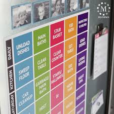 Editable Family Job Chore Chart Kit Chore Systems For