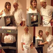 Bun In The Oven With Bun Maker For A Fancy Dress Costume Pregnant Halloween Pregnant Halloween Costumes Halloween Fun