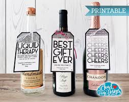 Wine Tags Gift Tags For Beer Wine Liquor Thank You Gift Etsy In 2020 Diy Birthday Gifts For Friends Wine Tags Gift Tags