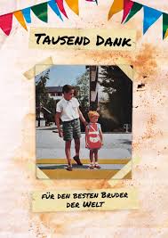 Bester Bruder Der Welt Dankeskarten Spruche Echte Postkarten Online Versenden