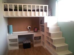 Unique Bunk Bed With Storage Stairs And Desk In Loft Bed And Desk With Shelves As Stairs Loft Bed Desk Diy Loft Bed Loft Spaces