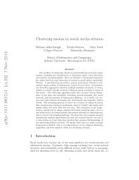 Pdf Clustering Memes In Social Media Streams