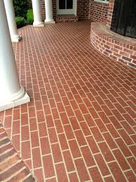 Brick Overlay Brick Stencil Sprayed Down Concrete Stained Concrete Concrete Sealer Concrete Patio Stained Concrete Stencil Concrete
