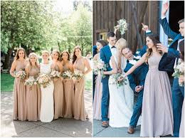 Elegant Outdoor Summer Wedding At The Kelley Farm Taylor Ally B Jones Photography Seattle Wedding Photographers Summer Bridesmaid Dresses Summer Wedding Outdoor Taupe Wedding