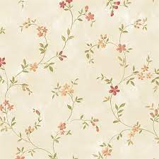 Abstract floral and vine seamless pattern vector. Ke29907 Creative Kitchens Tiny Vine Flowers Wallpaper Wallpaper Boulevard