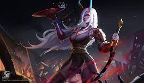 Blood moon katarina vs battle academia katarina epic skins comparison league of legends this video shows a high quality. Blood Moon Katarina Fan Art Katarinamains