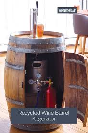 Recycled Wine Barrel Kegerator Recycled Wine Barrels Wine Barrel Wine Barrel Bar