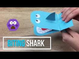 Biting Shark Paper Craft For Kids Super Easy And Fun Youtube Paper Crafts For Kids Paper Crafts Easy Crafts For Kids