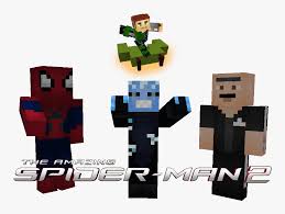 The original motion picture soundtrack is the official soundtrack from the 2014 film of the same name composed by hans zimmer and a supergroup called the magnificent six, consisting of pharrell williams, mike einziger, junkie xl, johnny marr, andrew kawczynski and steve mazzaro. Amazing Spider Man 2 Skin Minecraft Hd Png Download Kindpng