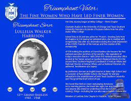 Lullelia Walker Harrison 12th Grand Basileus Zeta Phi Beta Sorority Zeta