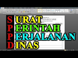 Download contoh surat dinas.docx comments. Surat Perintah Perjalanan Dinas Sppd Surat Perintah Tugas Spt Microsoft Word Doc Pdf Youtube