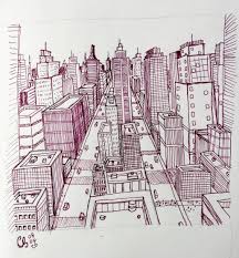 Check spelling or type a new query. Learning About Using 1 Point Perspective To Draw Cityscapes In Purple Pen Feeling Pretty Good About The Result Following Circle Line Art School Tutorial On Youtube Feedback Greatly Appreciated Learnart