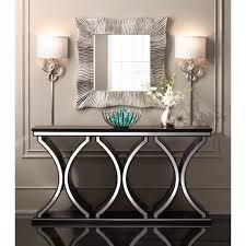 Ava Dark Chocolate Mirrored Console Table 8m116 Lamps Plus Dining Room Console Sofa Table Decor Modern Console Tables