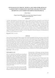 Maybe you would like to learn more about one of these? Pdf Integrasi Electronic Medical Record Emr Dengan Laboratory Information Systems Lis Dan Picture Archiving And Communications System Pacs
