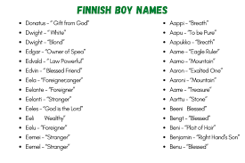 Aahan, morning glory, dawn, sunrise ; 220 Cool And Good Finnish Boy Names With Meanings