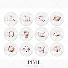 Using your instagram story highlights, you can divide your archived stories into different categories, while having the flexibility to choose which stories you would like to display for profile visitors to see. Rose Gold Marble Instagram Story Highlight Icons Blog Pixie Highlights