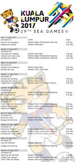Keputusan perlawanan pasukan bola sepak malaysia 2008. Jadual Perlawanan Bola Sepak Sukan Sea 2017