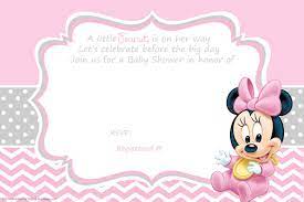 Cool Free Printable Minnie Mouse Baby Shower Invitation Minnie Mouse Invitations Minnie Mouse Baby Shower Free Baby Shower Invitations