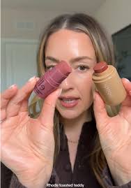 Elf Blush Stick vs. Rhode Toasted Teddy Blush Comparison