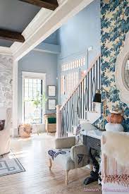 Maybe you would like to learn more about one of these? Our Small Traditional Powder Blue Foyer With Fall Decorating Ideas With World Market Fall Foyer Decorating Ideas Featu Foyer Decorating Small Foyer Blue Foyer
