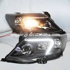 For Toyota Fortuner Headlights 2011 2015 Year Led Front Lamp Black Housing Sn Led Headlamp Car Lights Black Lamps