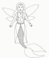 Let's paint simple from here you can paint free simple mermaid coloring page on mermaids. Mermaid Princess Fairy Coloring Page Coloring Home