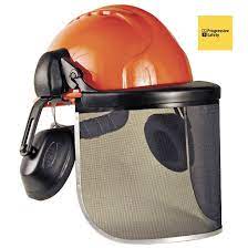 Forestry Helmet Pack Conforms To En397 En50365 En352 And En1737 Orange Mk 7 Helmet With Slipratchet Complete With Suref Head Protection Wire Gauze Forestry