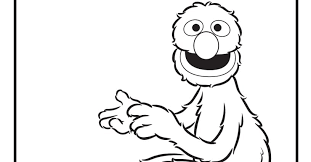 Thousands pictures for downloading and printing! Grover Coloring Page Sesame Street Printable Mama Likes This