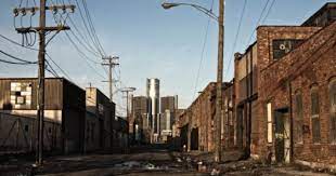 In The Shadow Of The Collosus Gm Tower Detroit Detroit City Free City