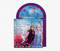 Simply open it in adobe reader and type over all of my sample text. Frozen 2 Birthday Invitation Template Hd Png Download Vhv